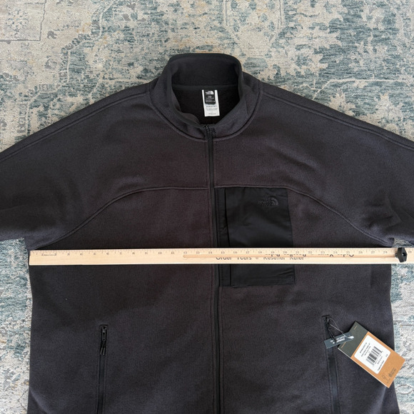 The North Face Big Front Range Fleece Jacket Mens 3X Black Heather Full Zip - Picture 9 of 9